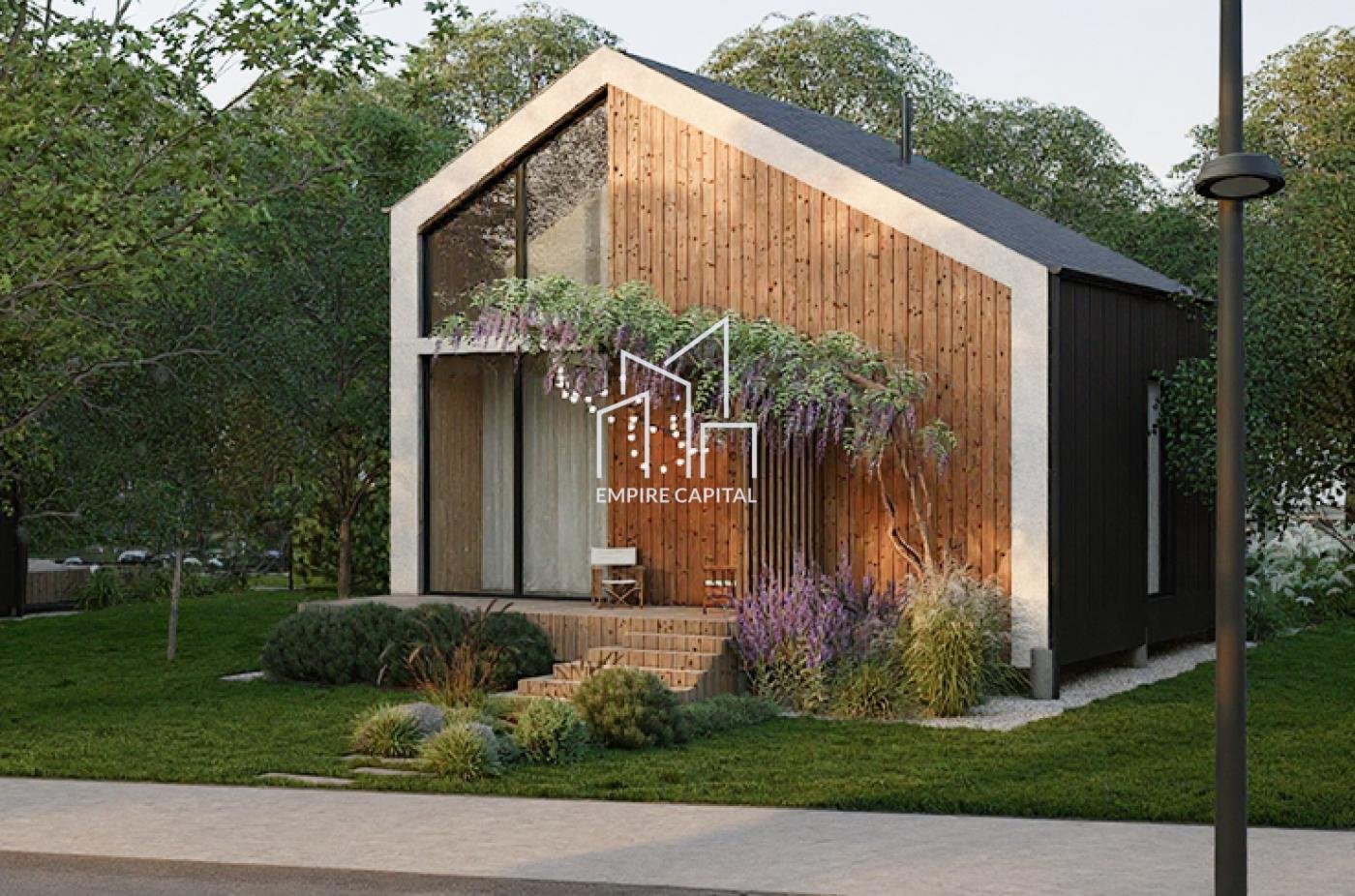 Без комісії Інвест-будинок “Блеквуд” 43.5 м² | Камін, тераса