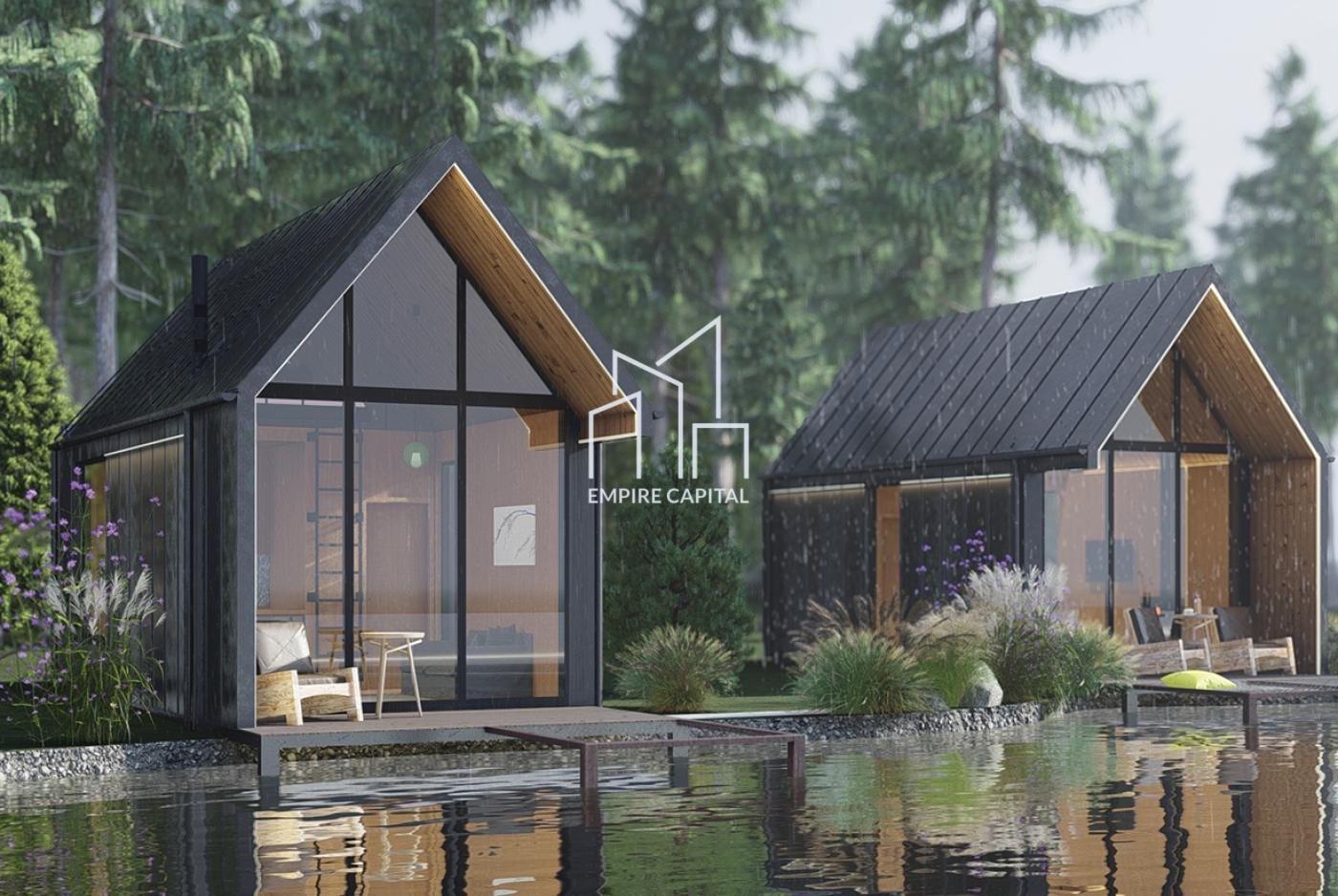 Без комісії Інвест-будинок “Атланта” 32 м² | Камін, 4 спальні місця